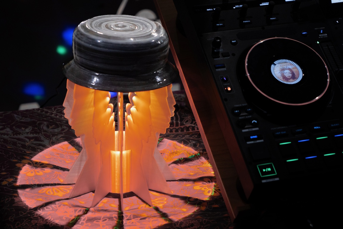 Sustainable bucket hat lamp 
